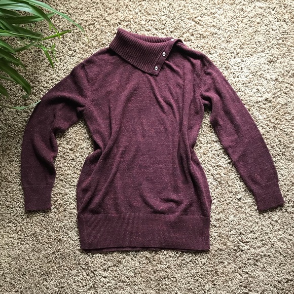 Gap Burgundy Cowl Neck Sweater - Picture 2 of 3